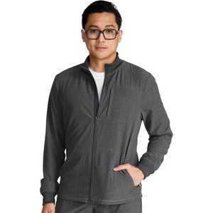 image:imageCherokee Men Scrubs Jacket Zip Front CK394AHeather Pewter