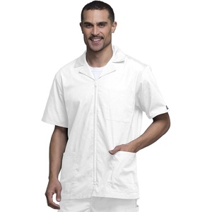 image:imageCherokee Mens Zip Up Jacket Traditional Fit Lapel Collar with Half Sleeves 4300White