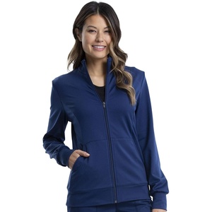 image:imageCherokee Women Warm Up Scrubs Jacket Workwear Revolution Zip Front Knit WW371