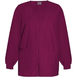 image:imageCherokee Womens Workwear Scrubs Cardigan WarmUp JacketWine
