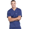 image:imageCherokee Mens Scrubs Set V Neck Top with Tapered Leg Cargo Pant