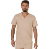 image:imageCherokee Premium Scrub Set for Men VNeck Top with Tapered Leg PantKhaki