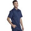 image:imageCherokee Scrub Set for Men Polo Top with Natural Rise Jogger PantNavy