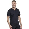 image:imageCherokee Scrub Set for Men VNeck Modern Fit Top amp Jogger PantBlack