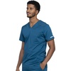 image:imageCherokee Scrub Set for Men VNeck Modern Fit Top amp Jogger PantCaribbean Blue