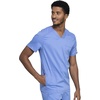 image:imageCherokee Scrub Set for Men VNeck Modern Fit Top amp Jogger PantCiel