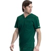 image:imageCherokee Scrub Set for Men VNeck Modern Fit Top amp Jogger PantHunter Green