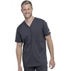 image:imageCherokee Scrub Set for Men VNeck Modern Fit Top amp Jogger PantPewter