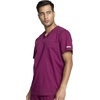 image:imageCherokee Scrub Set for Men VNeck Modern Fit Top amp Jogger PantWine