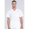 image:imageCherokee Scrub Set for Men VNeck Scrub Top amp Cargo PantWhite