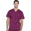 image:imageCherokee Scrub Set for Men VNeck Scrub Top amp Cargo PantWine