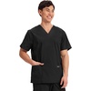image:imageCherokee Scrub Set for Men VNeck Top with Tapered Leg Cargo PantBlack