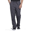 image:imageCherokee Scrub Set for Men VNeck Top with Tapered Leg Cargo PantPewter