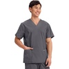 image:imageCherokee Scrub Set for Men VNeck Top with Tapered Leg Cargo PantPewter
