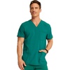 image:imageCherokee Scrub Set for Men VNeck Top with Tapered Leg PantHunter Green