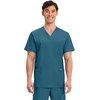 image:imageCherokee Scrub Set for Men VNeckTop amp Tapered Leg PantCaribbean Blue