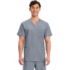 image:imageCherokee Scrub Set for Men VNeckTop amp Tapered Leg PantGrey