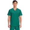 image:imageCherokee Scrub Set for Men VNeckTop amp Tapered Leg PantHunter Green
