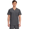 image:imageCherokee Scrub Set for Men VNeckTop amp Tapered Leg PantPewter