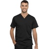 image:imageCherokee Unisex Scrub Set Tuckable VNeck Top amp Tapered PantBlack