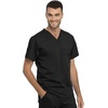 image:imageCherokee Unisex Scrub Set Tuckable VNeck Top amp Tapered PantBlack