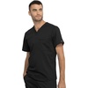 image:imageCherokee Unisex Scrub Set Tuckable VNeck Top amp Tapered PantBlack