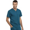 image:imageCherokee Unisex Scrub Set Tuckable VNeck Top amp Tapered PantCaribbean Blue