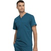 image:imageCherokee Unisex Scrub Set Tuckable VNeck Top amp Tapered PantCaribbean Blue