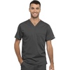 image:imageCherokee Unisex Scrub Set Tuckable VNeck Top amp Tapered PantPewter