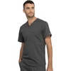 image:imageCherokee Unisex Scrub Set Tuckable VNeck Top amp Tapered PantPewter