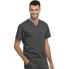 image:imageCherokee Unisex Scrub Set Tuckable VNeck Top amp Tapered PantPewter