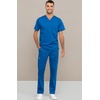 image:imageCherokee Unisex Scrub Set Tuckable VNeck Top amp Tapered PantRoyal