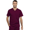 image:imageCherokee Unisex Scrub Set Tuckable VNeck Top amp Tapered PantWine