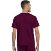 image:imageCherokee Unisex Scrub Set Tuckable VNeck Top amp Tapered PantWine