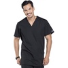 image:imageCherokee Unisex Scrub Set for Men amp Women VNeck Top with Cargo PantBlack