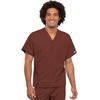 image:imageCherokee Unisex Scrub Set for Men amp Women VNeck Top with Cargo PantChocolate