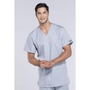 image:imageCherokee Unisex Scrub Set for Men amp Women VNeck Top with Cargo PantGrey