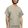 image:imageCherokee Unisex Scrub Set for Men amp Women VNeck Top with Cargo PantKhaki