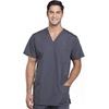 image:imageCherokee Unisex Scrub Set for Men amp Women VNeck Top with Cargo PantPewter