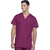 image:imageCherokee Unisex Scrub Set for Men amp Women VNeck Top with Cargo PantWine