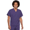 image:imageCherokee Unisex Scrub Sets VNeck Top amp Elastic Waist PantGrape