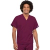 image:imageCherokee Unisex Scrub Sets VNeck Top amp Elastic Waist PantWine