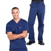 image:imageCherokee Mens Scrubs Set V Neck Top with Tapered Leg Cargo Pant