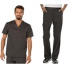 image:imageCherokee Premium Scrub Set for Men VNeck Top with Tapered Leg PantPewter