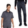 image:imageCherokee Scrub Set for Men Polo Top with Natural Rise Jogger PantPewter