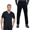 image:imageCherokee Scrub Set for Men VNeck Modern Fit Top amp Jogger PantBlack