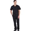 image:imageCherokee Scrub Set for Men VNeck Top with Tapered Leg Cargo PantBlack