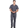 image:imageCherokee Scrub Set for Men VNeck Top with Tapered Leg Cargo PantPewter