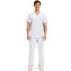 image:imageCherokee Scrub Set for Men VNeckTop amp Tapered Leg PantWhite