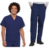 image:imageCherokee Unisex Scrub Sets VNeck Top amp Elastic Waist PantNavy